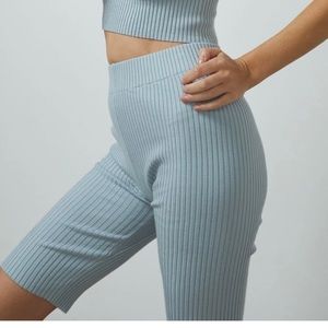 LUNYA Cozy Ribbed Cotton Silk Bike Shorts Size Small